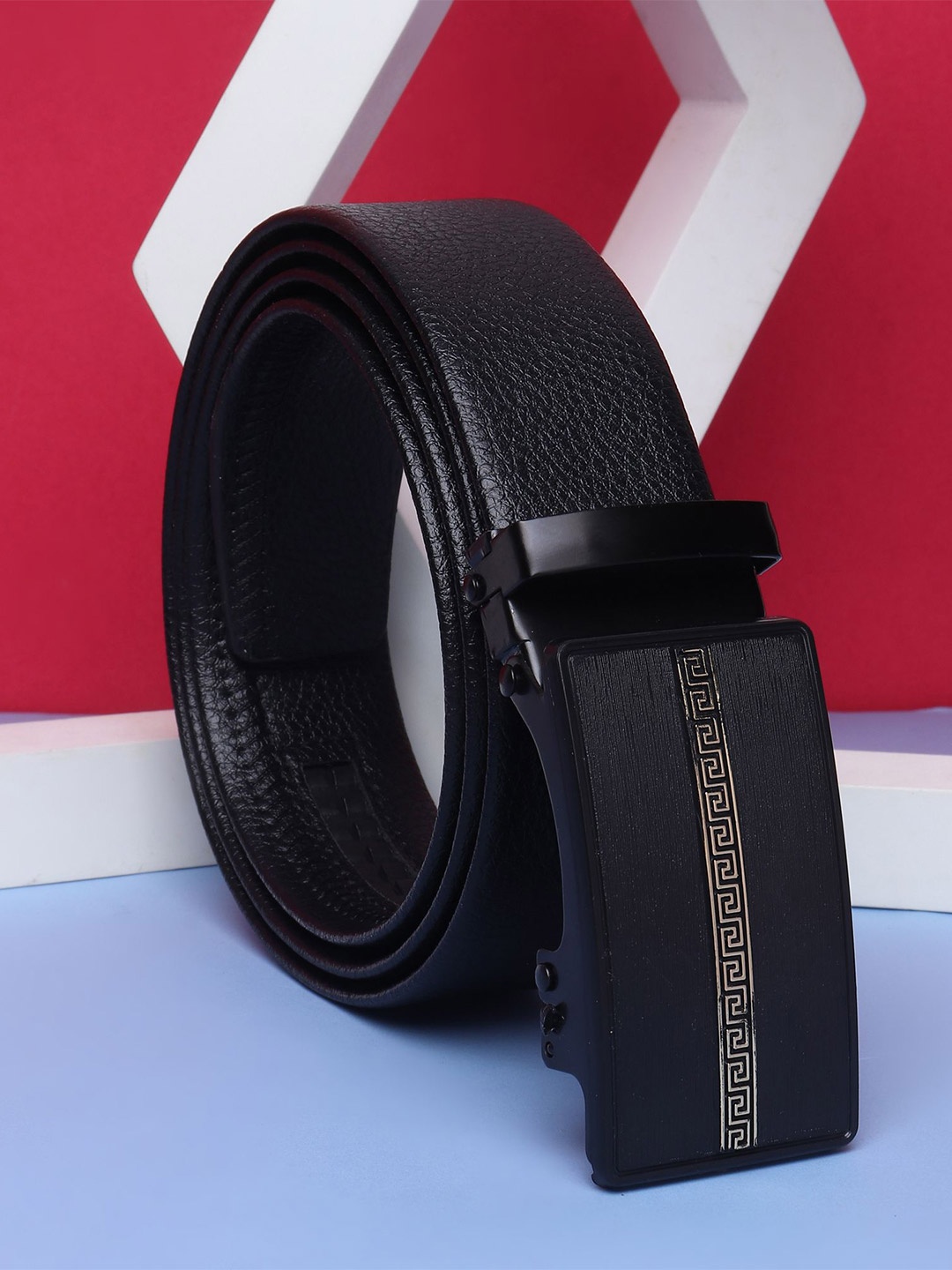 

Provogue Men Textured Formal Belt, Black