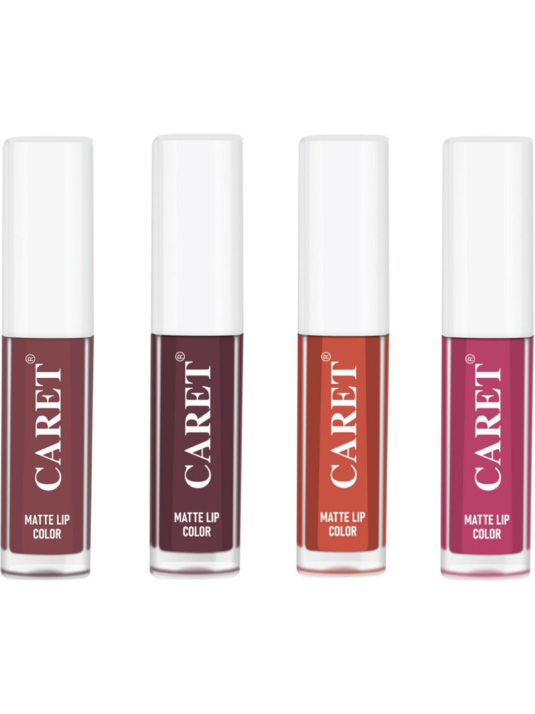 

CARET ORGANIC Set Of 3 Super-Pigmented Liquid Matte Lipsticks - 8 ml - 1 - 7 - 6 - 8, Brown