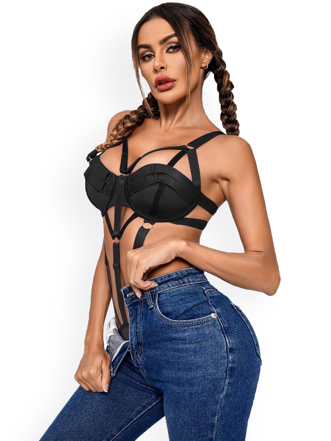 

VAGHBHATT Baby Doll, Black