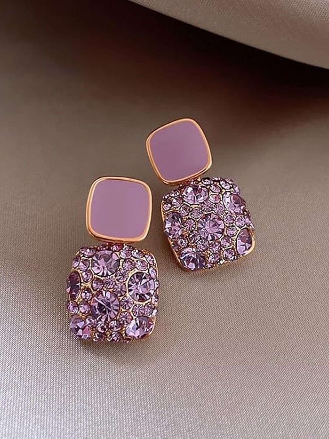 

BEYTER Classic Drop Earrings, Purple