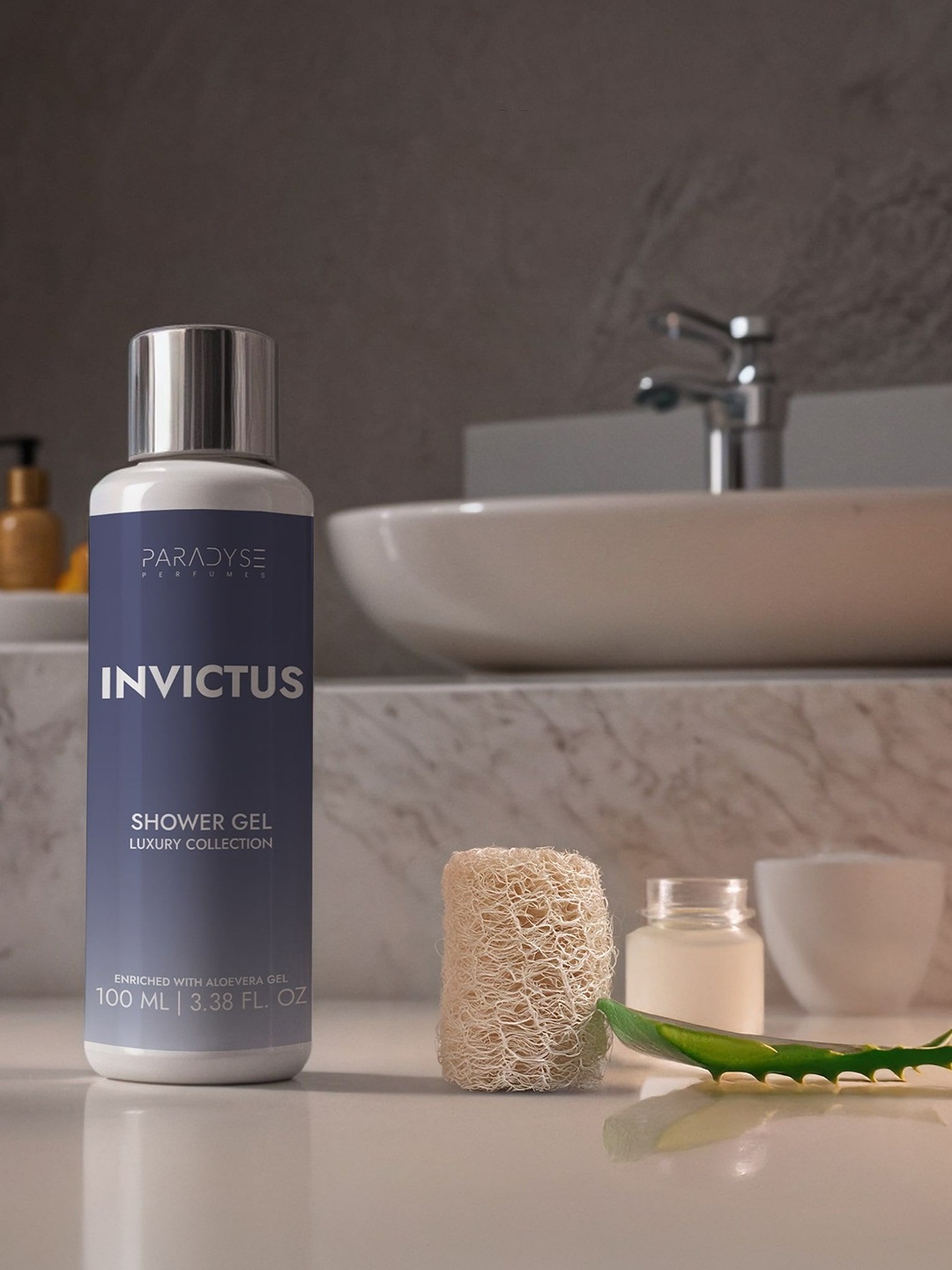 

PARADYSE PERFUMES Invictus Body Wash With Aloe Vera Gel - 100 ml, Transparent