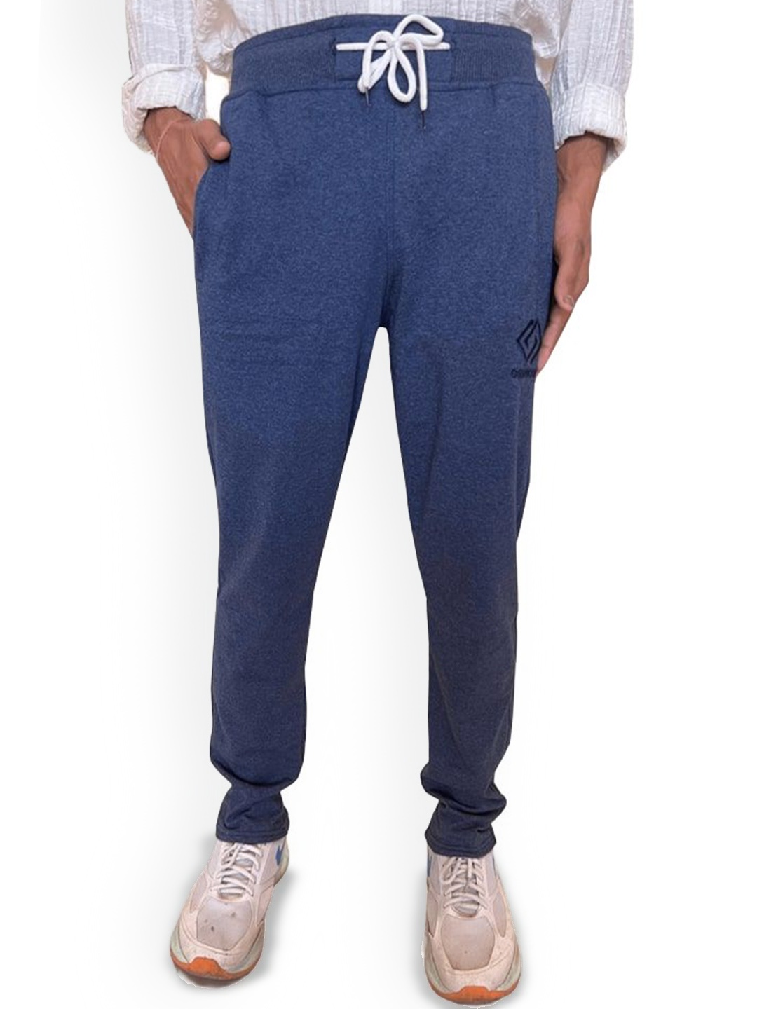 

BAESD Men Regular Fit Cotton Track Pants, Blue