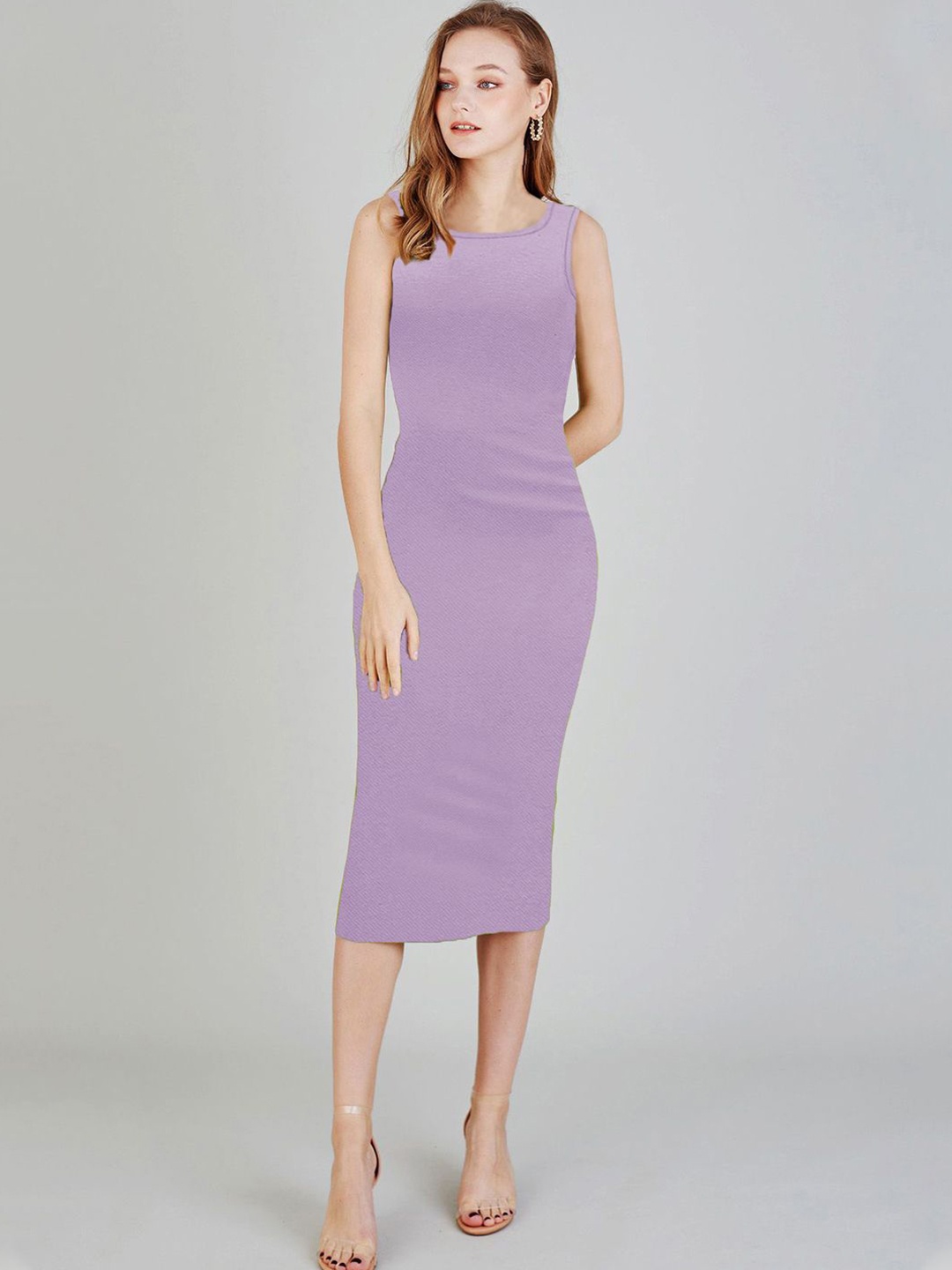 

KERI PERRY Bodycon Midi Dress, Purple