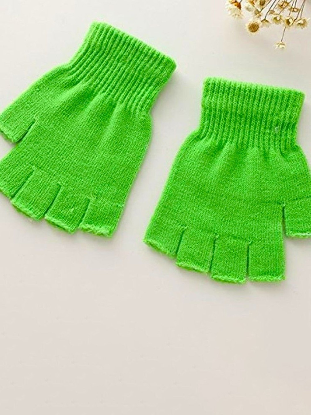 

TIPY TIPY TAP Unisex Kids Acrylic Winter Gloves, Green