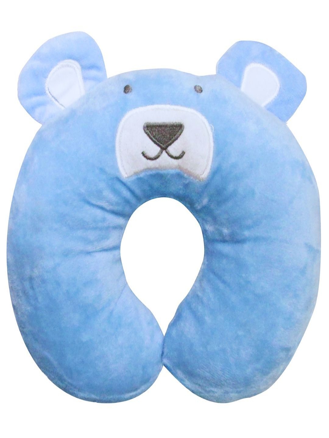 

BAESD Infants Kids Cotton Teddy Neck Support Baby Pillow, Blue