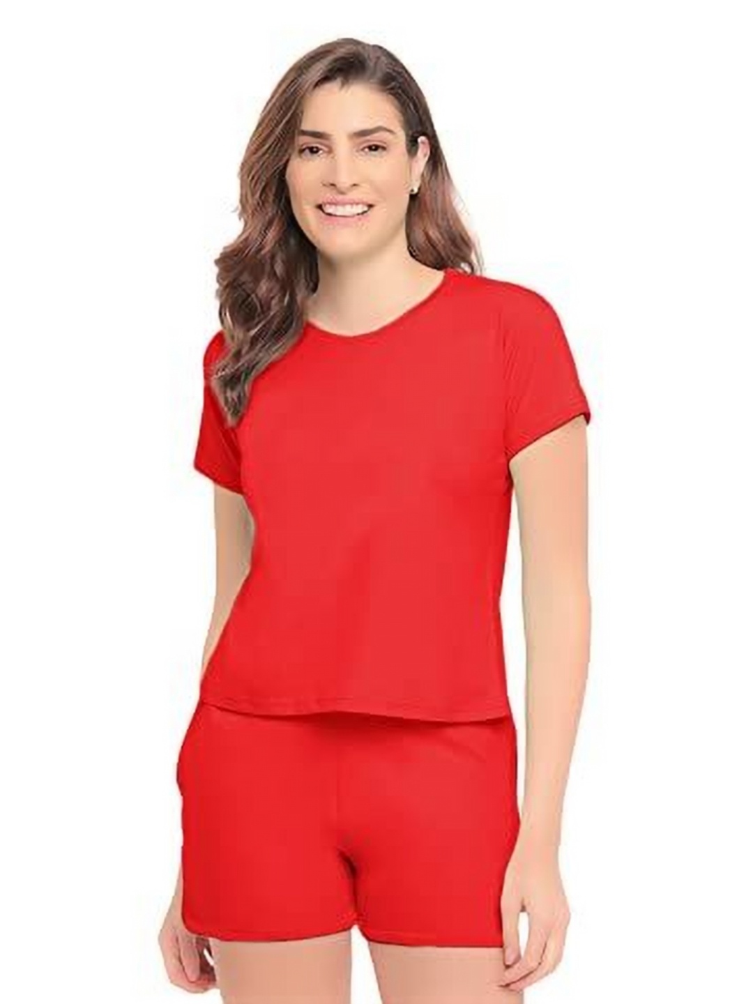 

NOTWILD Women 2 V-Neck T-shirt, Red