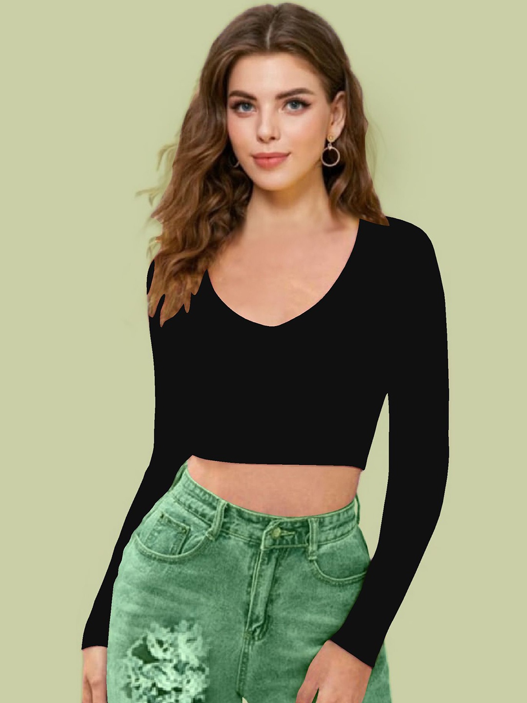 

Dream Beauty Fashion Women Crop Top, Black