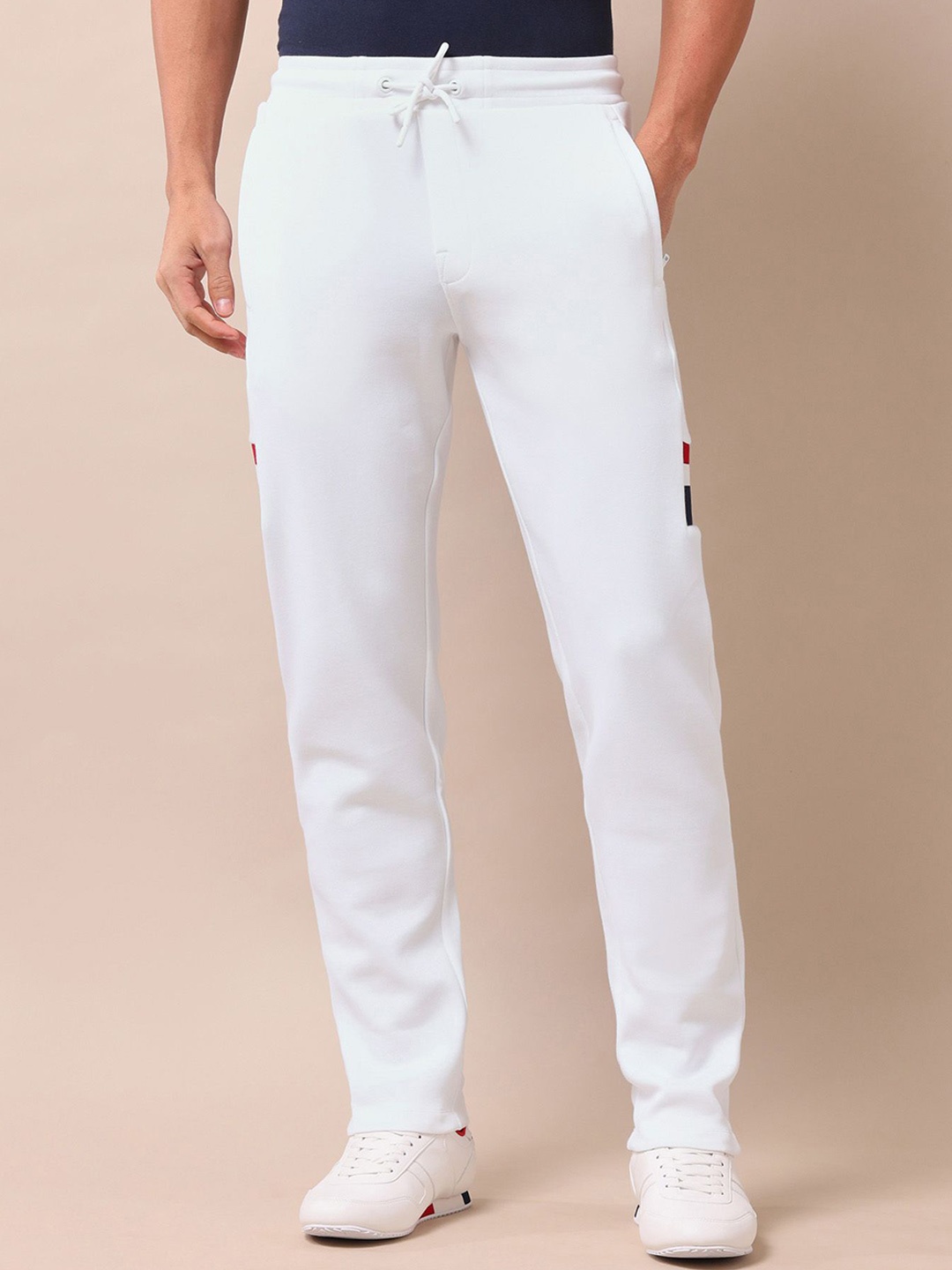 

U.S. Polo Assn. Men Mid Rise Track Pants, White