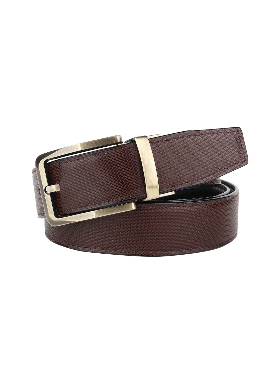 

Provogue Men Textured Belt, Brown