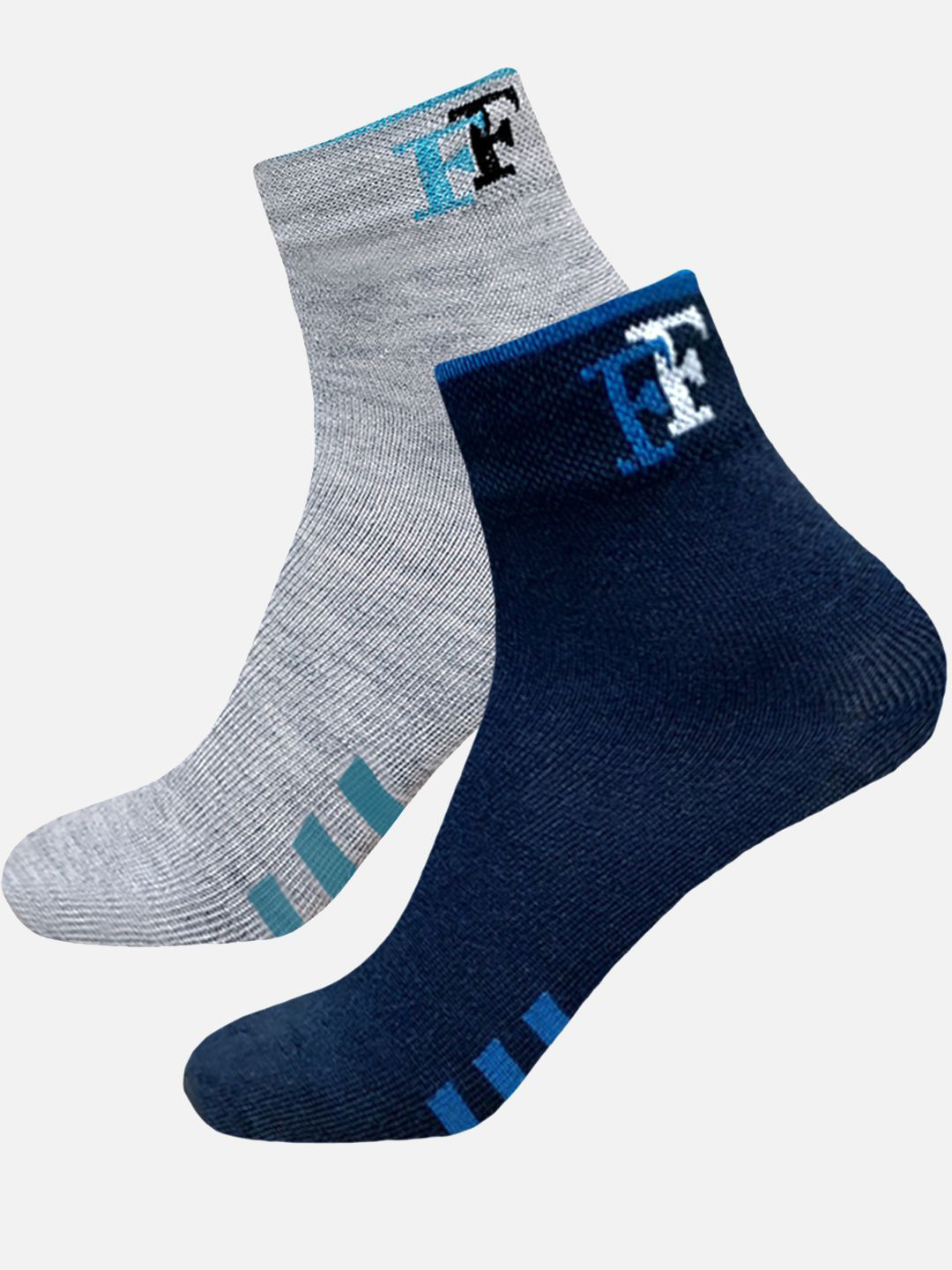 

StyFun Unisex Pack Of 2 Cotton Ankle Length Socks, Grey