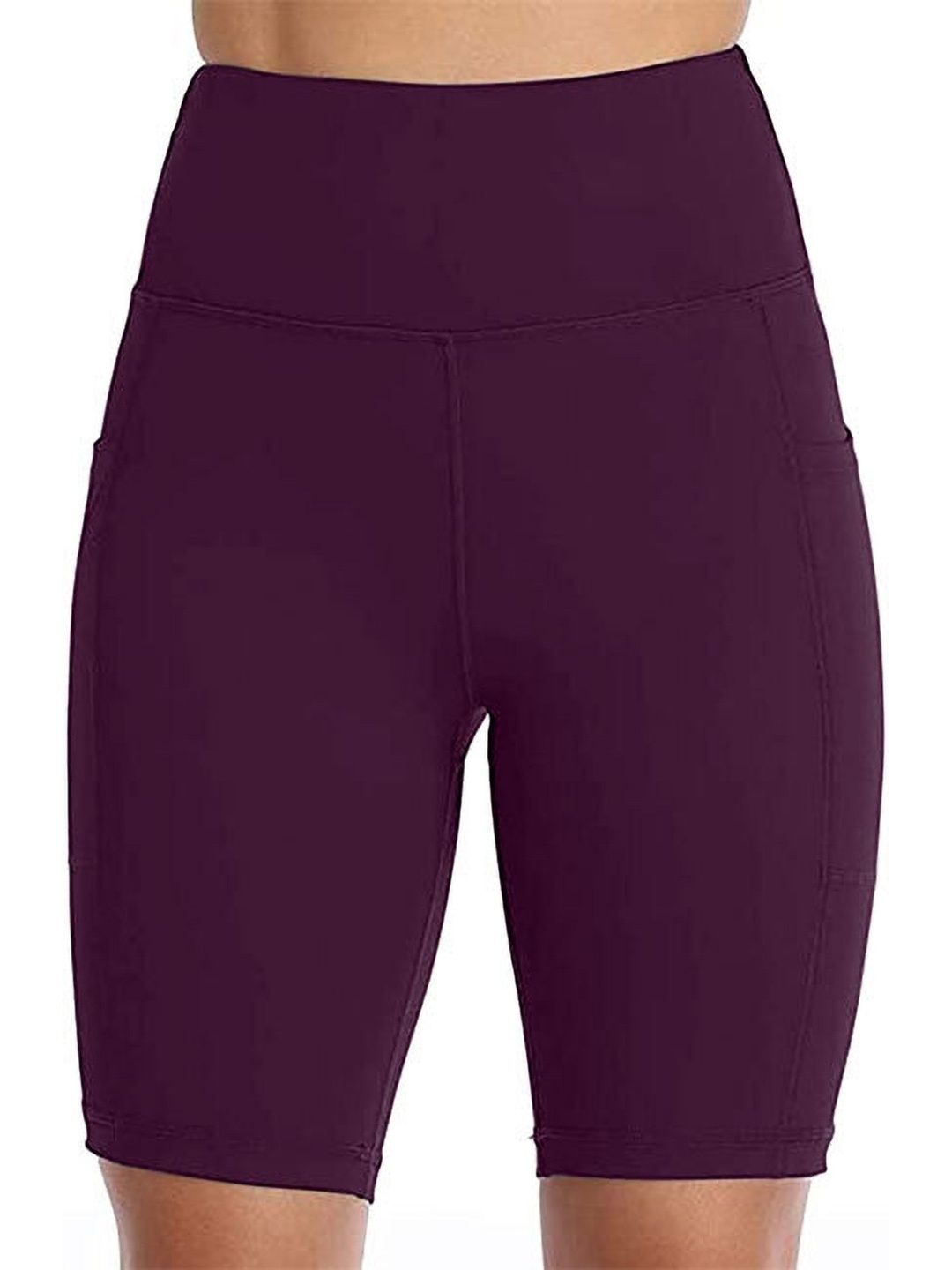 

POOJARAN SAREE High Rise Yoga Tights, Purple
