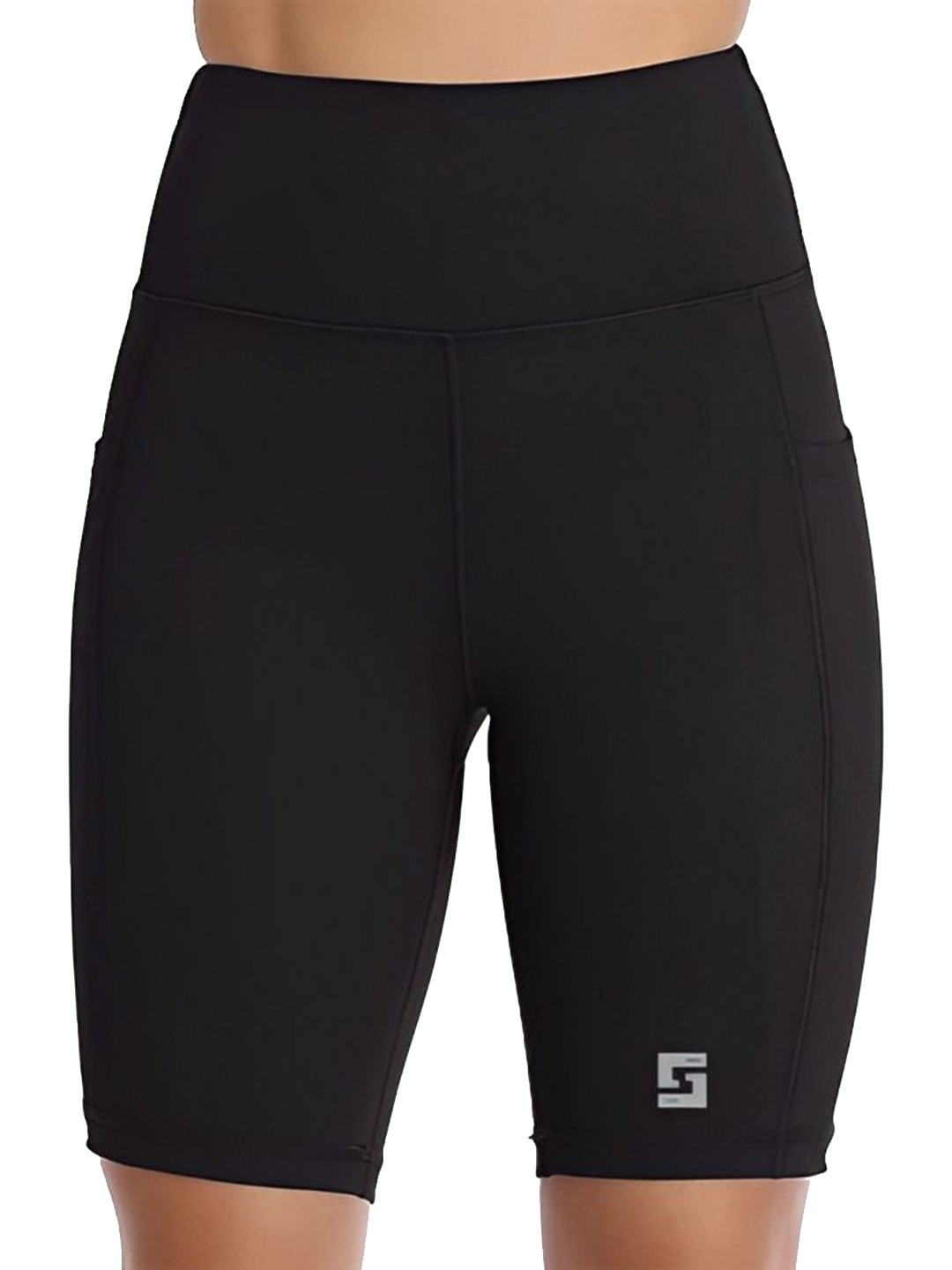 

POOJARAN SAREE Women High Rise Yoga Tights, Black