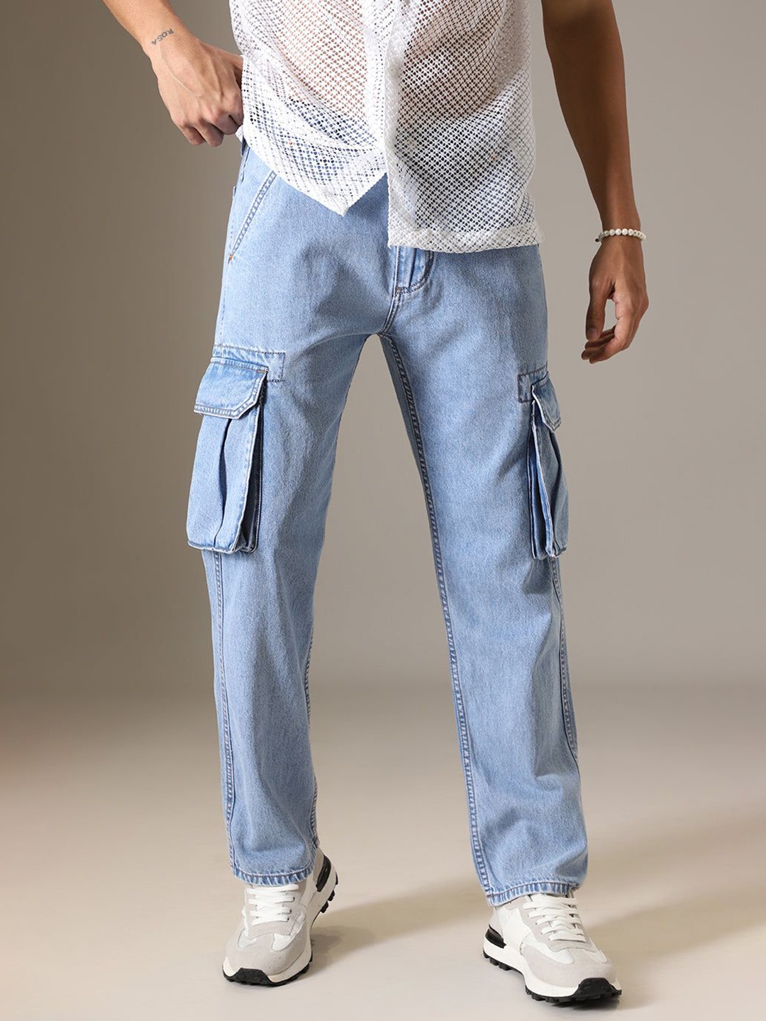 

Banana Club Men Cotton Relaxed Fit Mid-Rise Stretchable Jeans, Blue