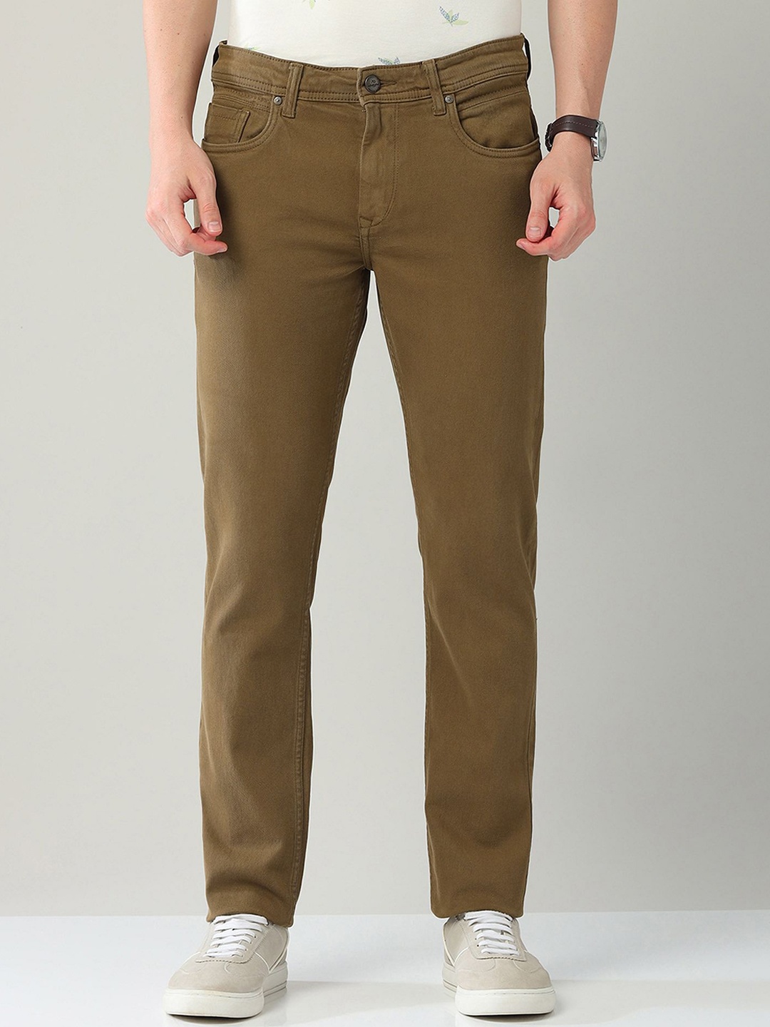 

AD By Arvind Men Slim Fit Jeans, Brown