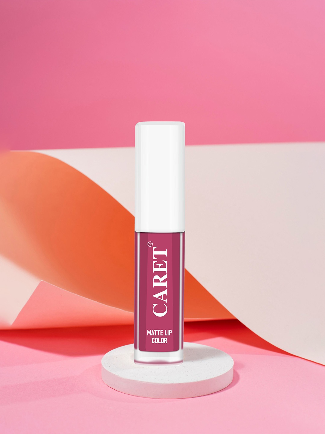 

CARET ORGANIC Set Of 5 Super-Pigmented Liquid Matte Lipsticks - 10 ml - 1-3-7-5-8, Pink