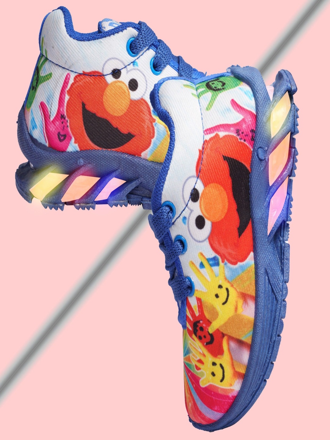 

BUNNIES Kids Printed LED Sneakers, Blue