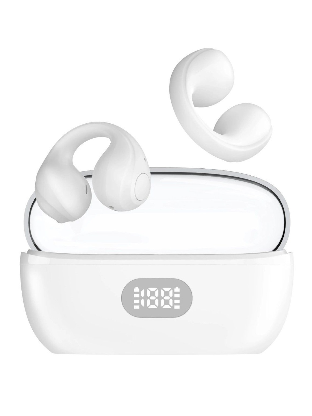 

zusix AuraPods 365 TWS Earbuds with 40H Playtime Wireless Bluetooth, White