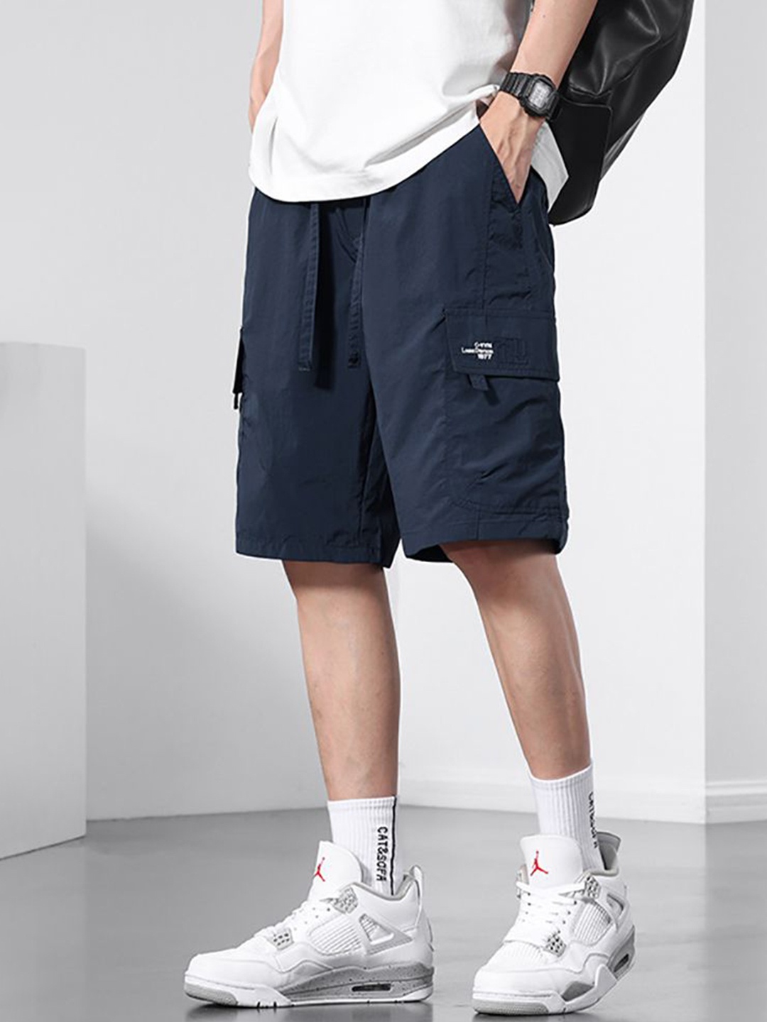 

StyleCast x Revolte Men Shorts, Navy blue