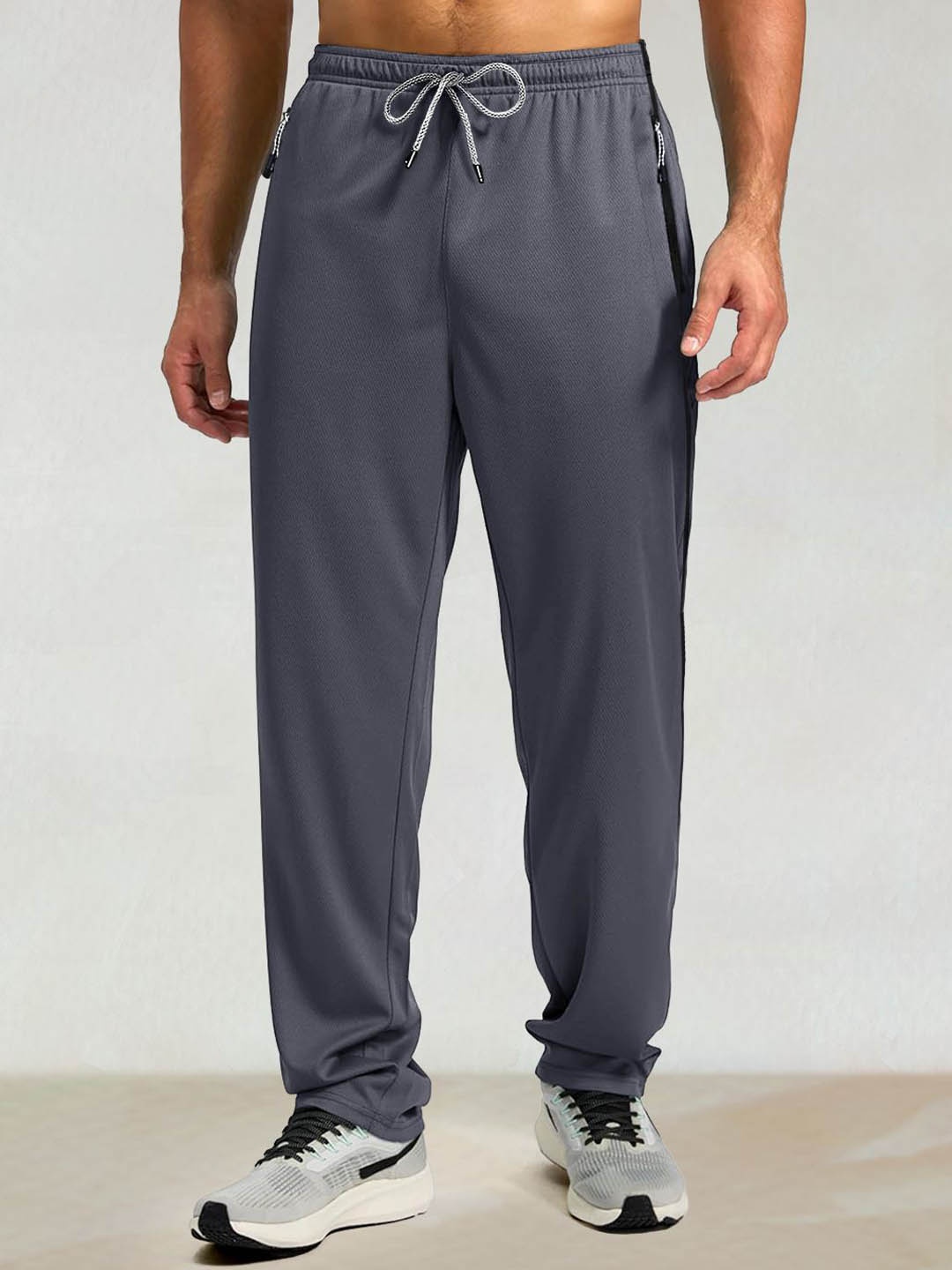 

SZN Men Active Wear Regular Fit Jogger Track Pant, Grey