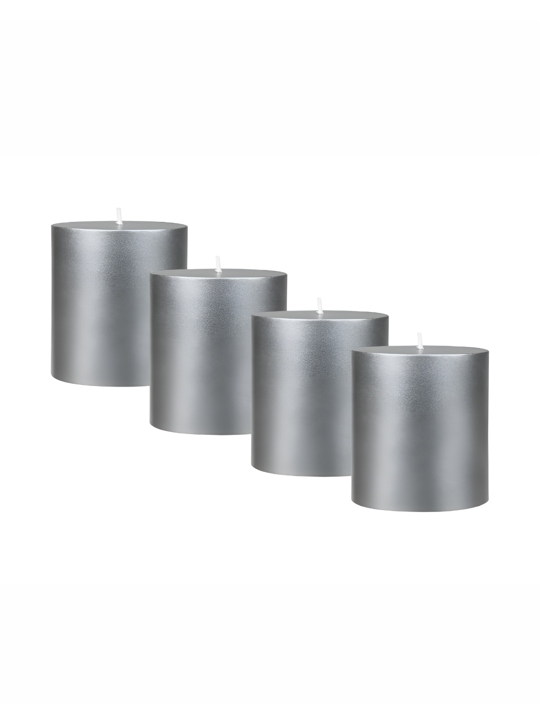 

atorakushon Silver-Coloured 4 pieces Scented Pillar Candle