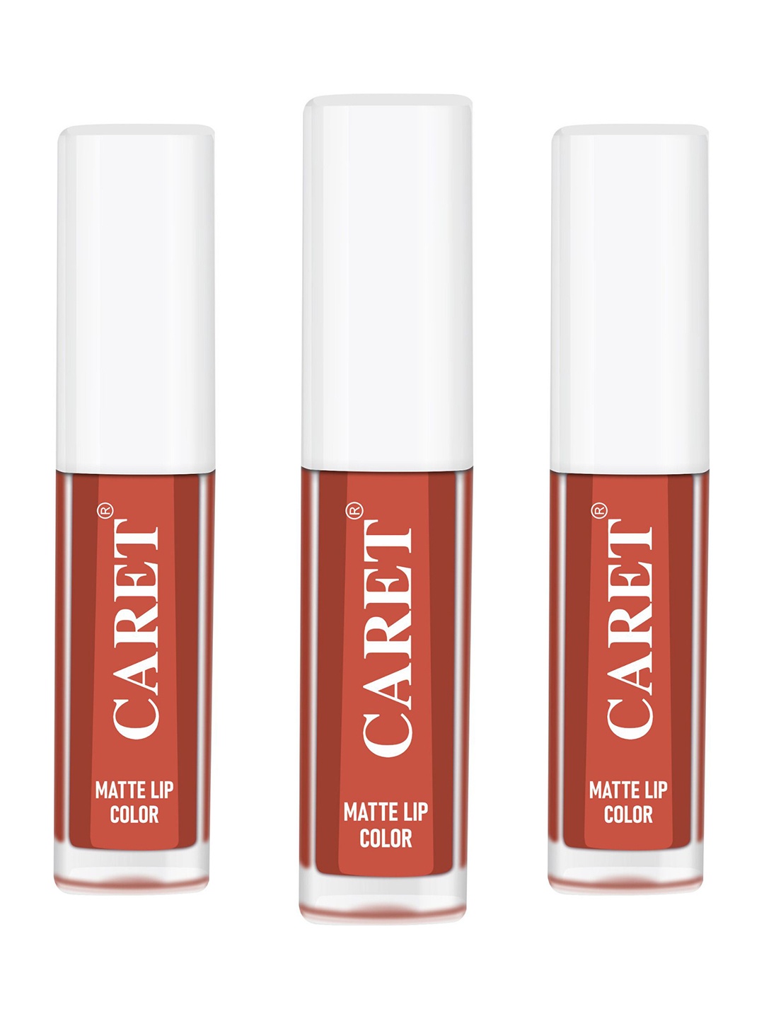 

CARET ORGANIC Set Of 3 Super-Pigmented Matte Lipsticks - 2 ml Each - Nude 6