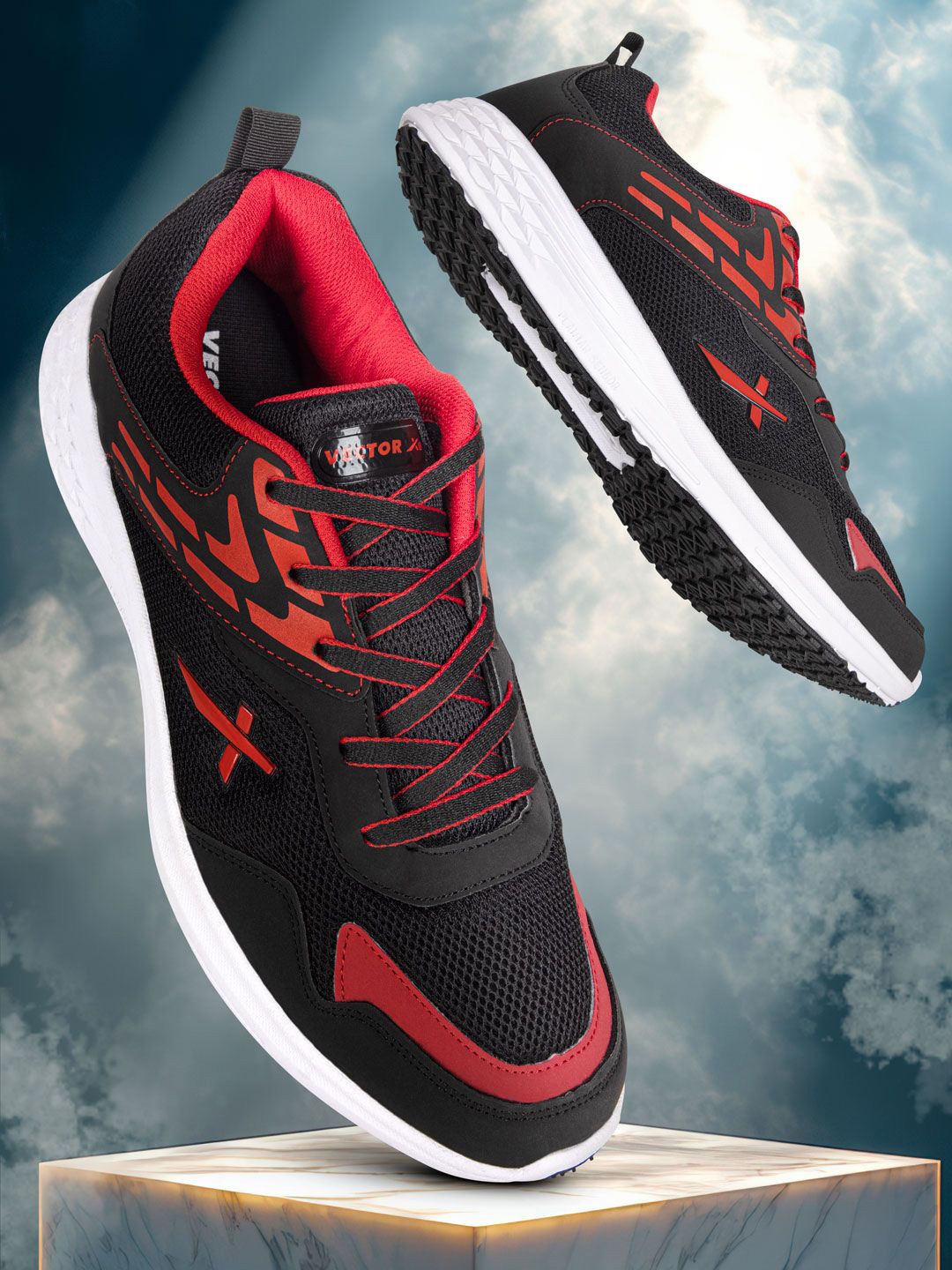 

VECTOR X Men Running Non-Marking Shoes, Black