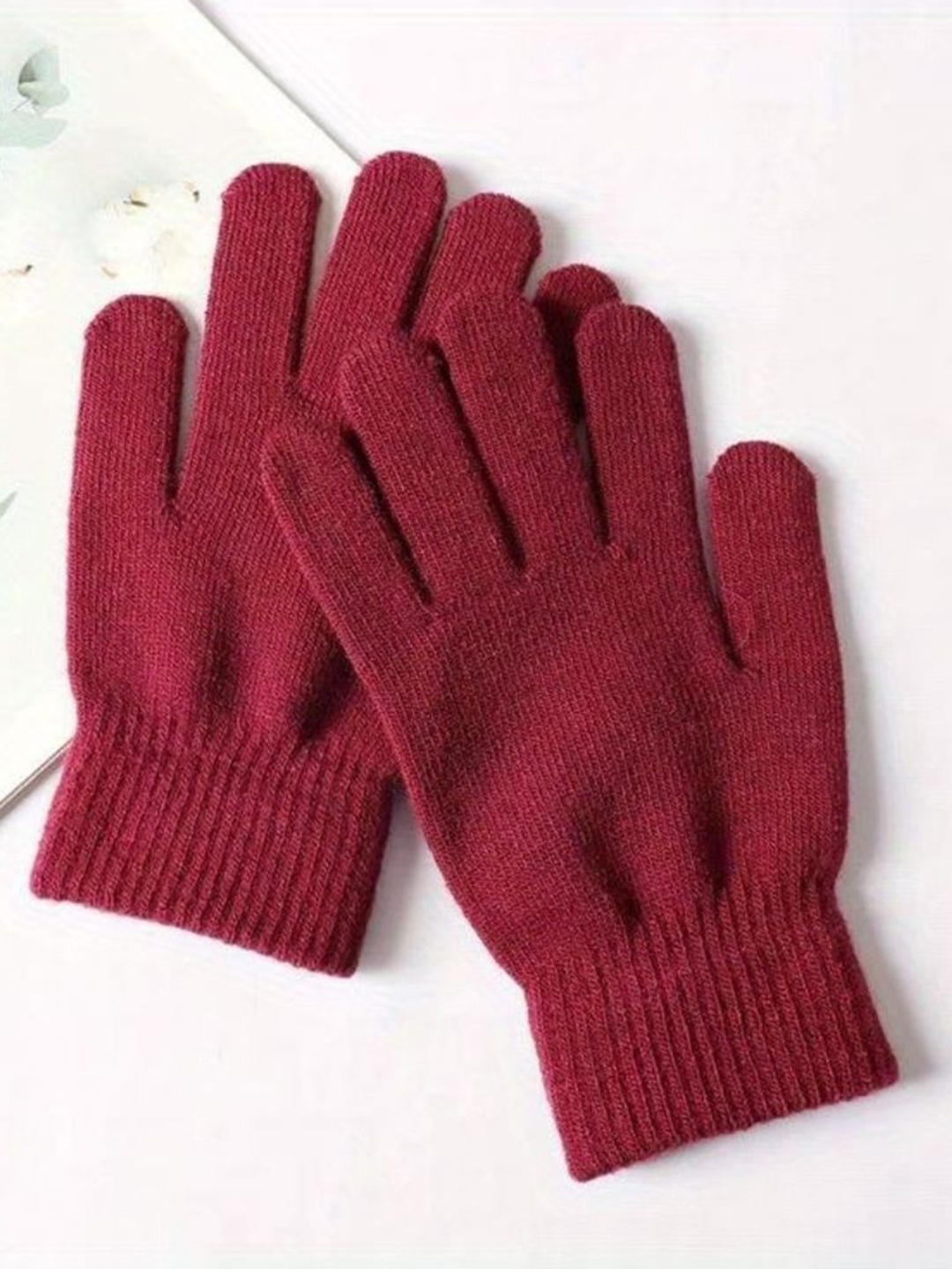 

TIPY TIPY TAP Unisex Kids Winter Gloves, Maroon
