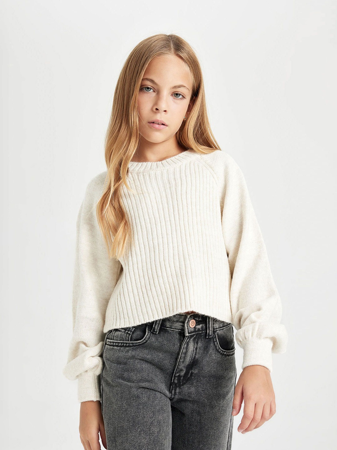 

DeFacto Girls Pullover, White