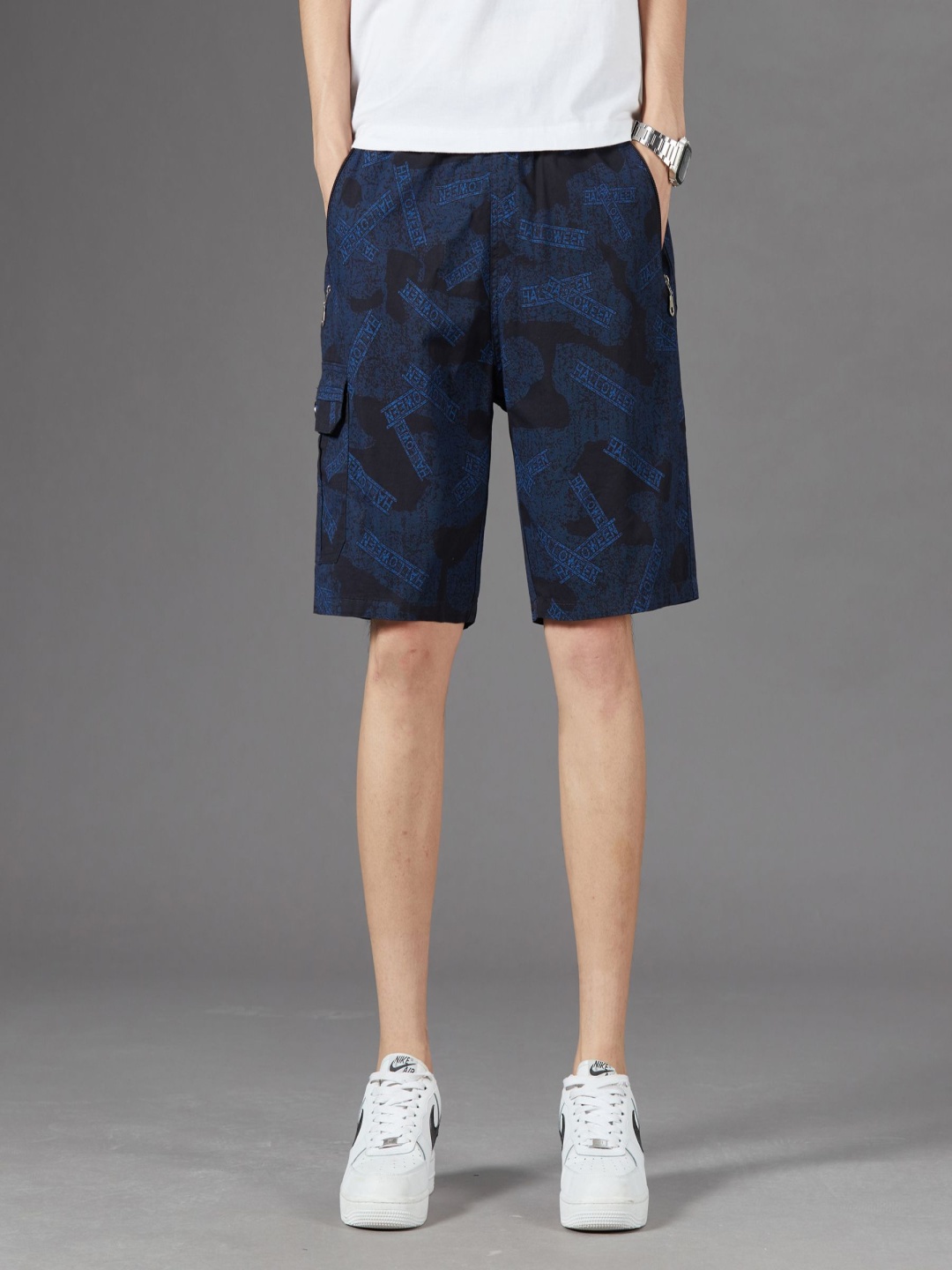 

StyleCast x Revolte Men Printed Shorts, Black