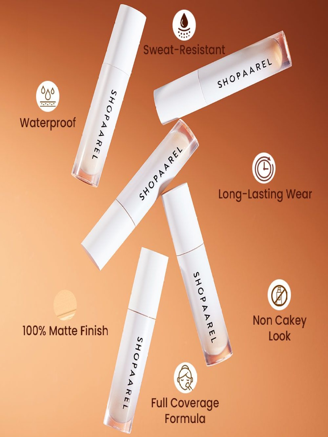 

Shopaarel True Color Waterproof Long Lasting Matte Concealer- 15 g- Warm Tan 42S, Beige