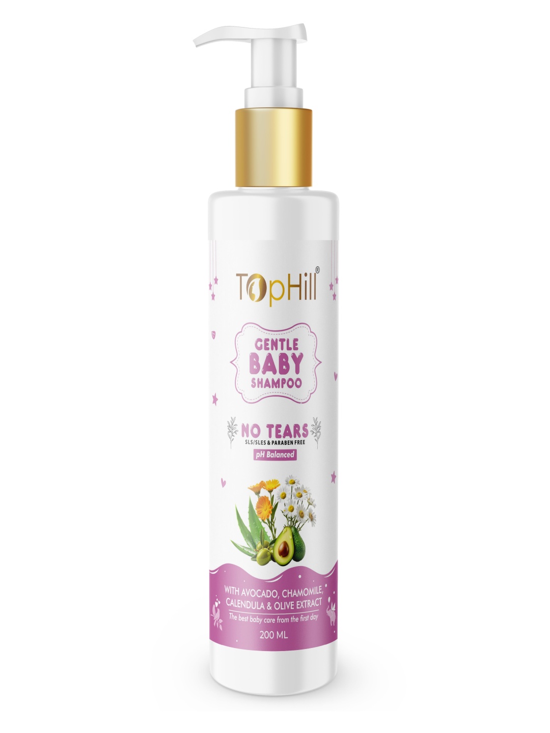 

TopHill Pharma Ltd. Gentle Baby Shampoo With Avocado - 200 ml, White