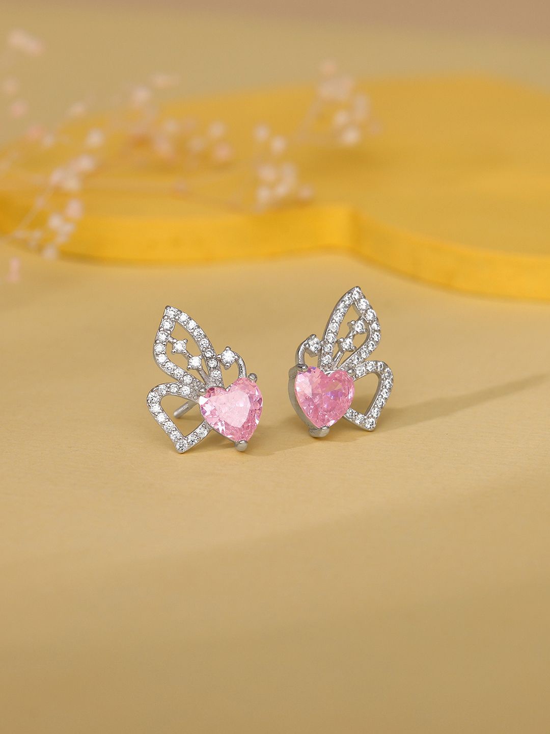 

GIVA Contemporary Studs Earrings, Silver