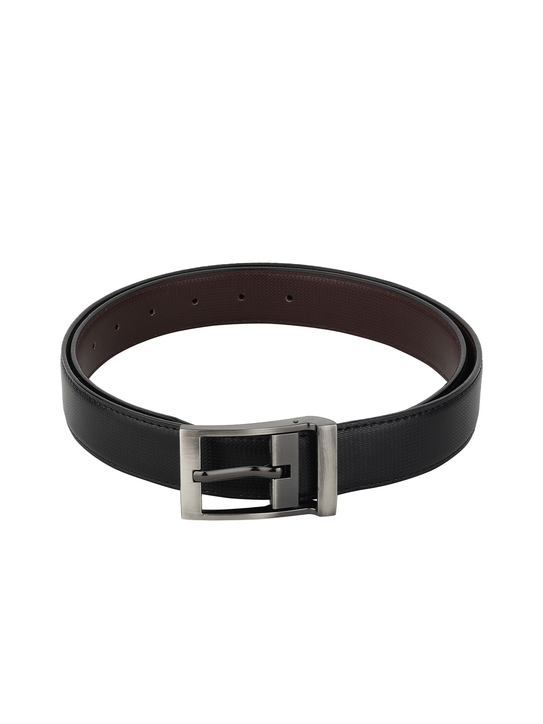 

Provogue Men Textured Reversible Formal Belt, Black