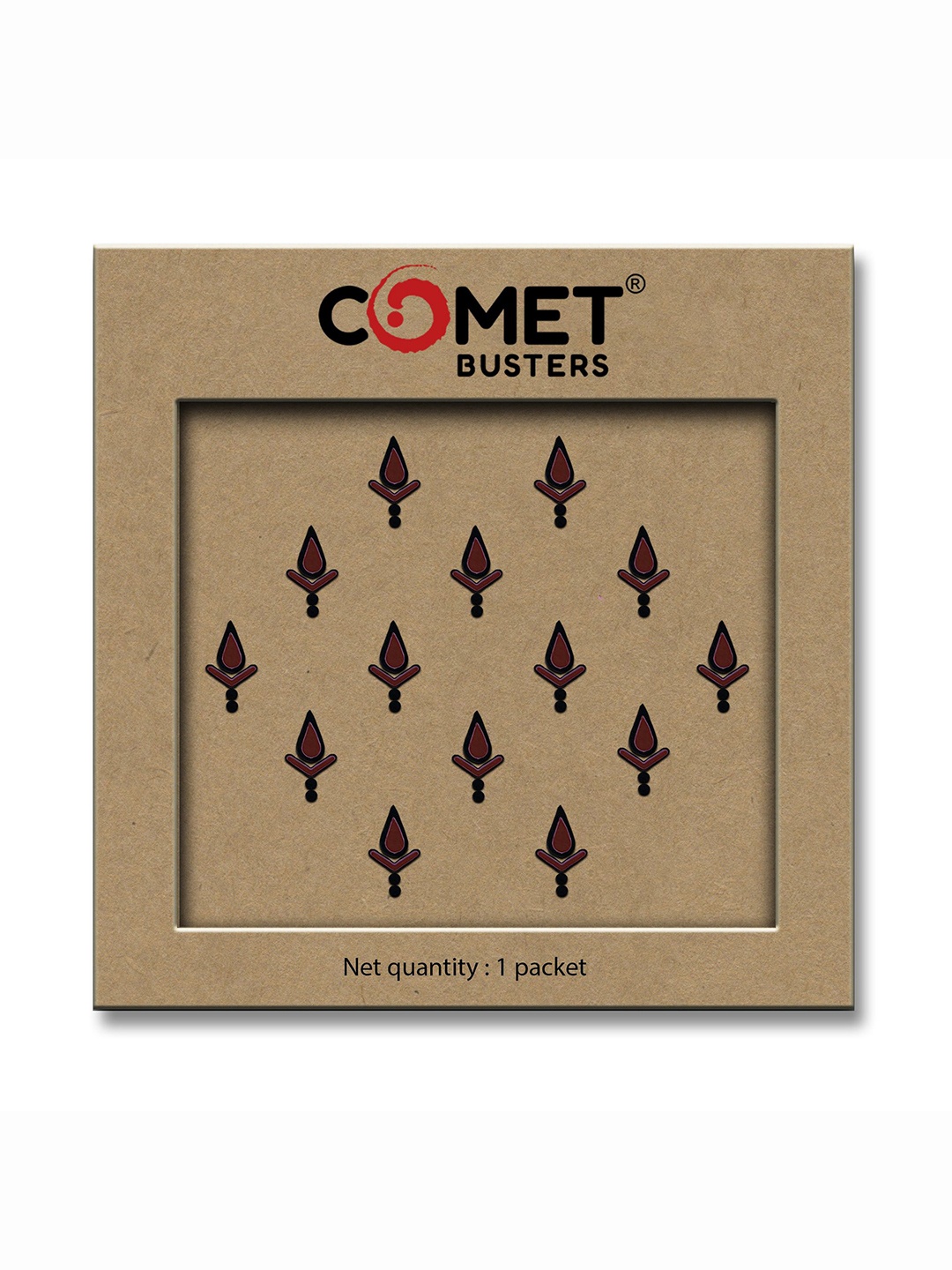 

Comet Busters Beautiful Traditional Designer Bindis - Maroon