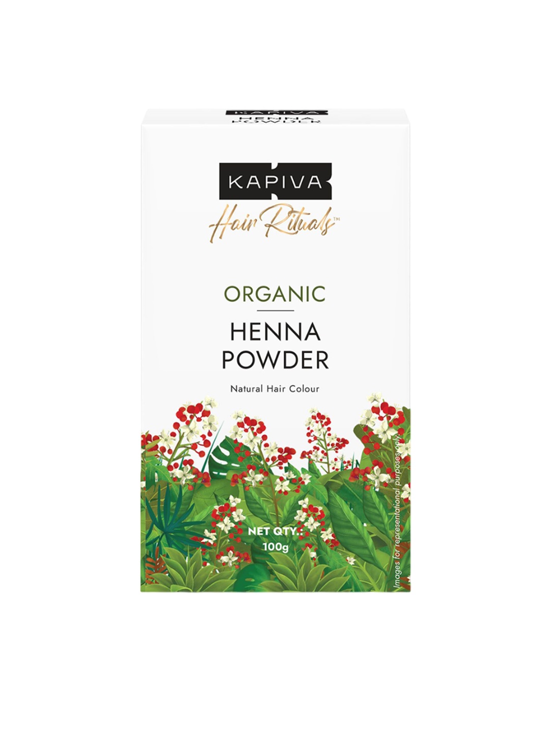 

Kapiva Set Of 2 Hair Rituals Organic Henna Powder -100g Each, Green
