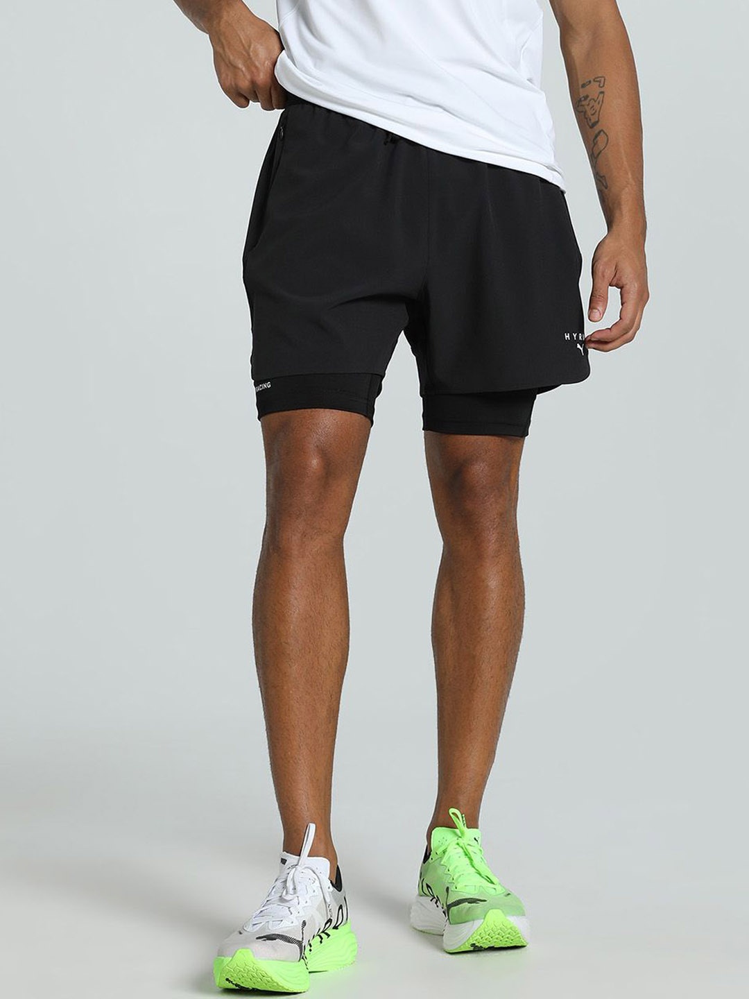 

Puma x Hyrox 2-In-1 Men's Training Shorts, Black