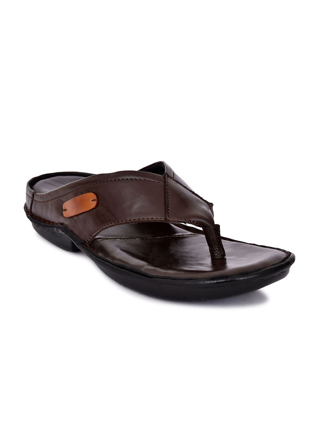

ROYAL CRUZZ Men Leather Comfort Sandals, Brown