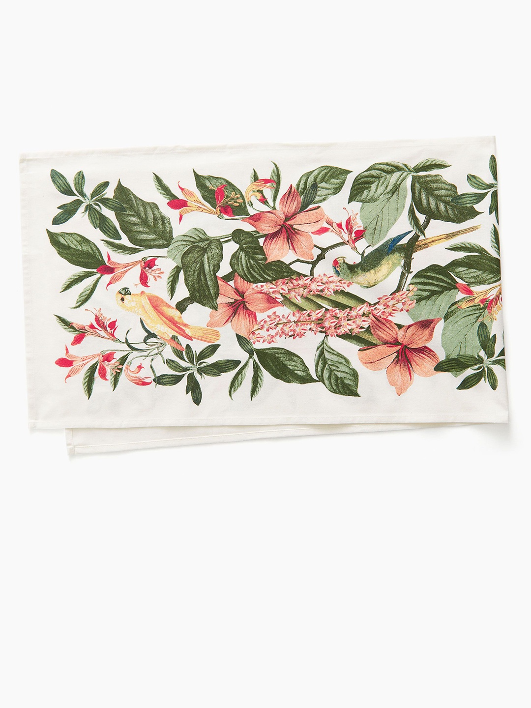 

H&M Patterned Table Runner, White