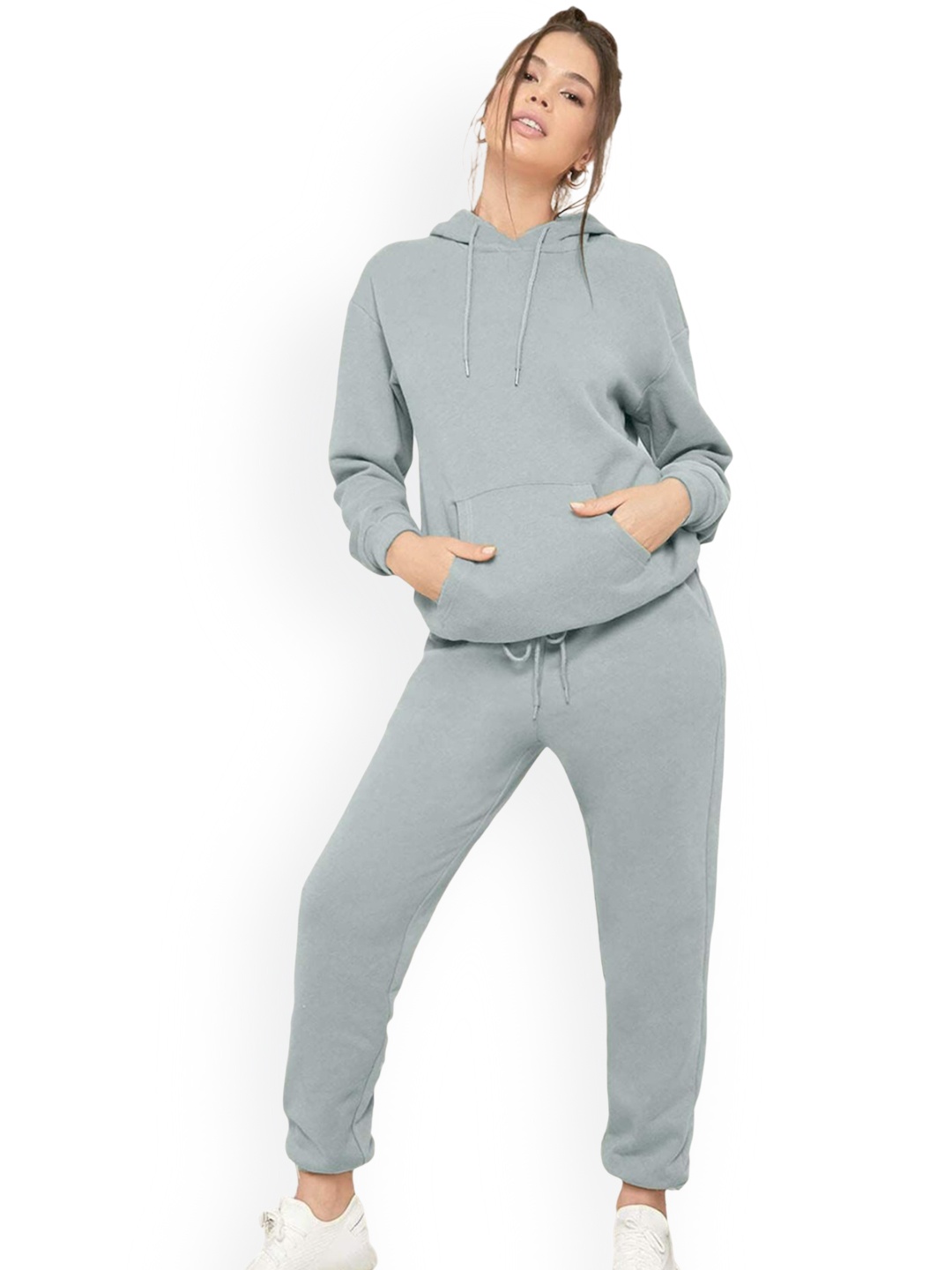 

NOTWILD Long Sleeve Hooded Tracksuit, Grey