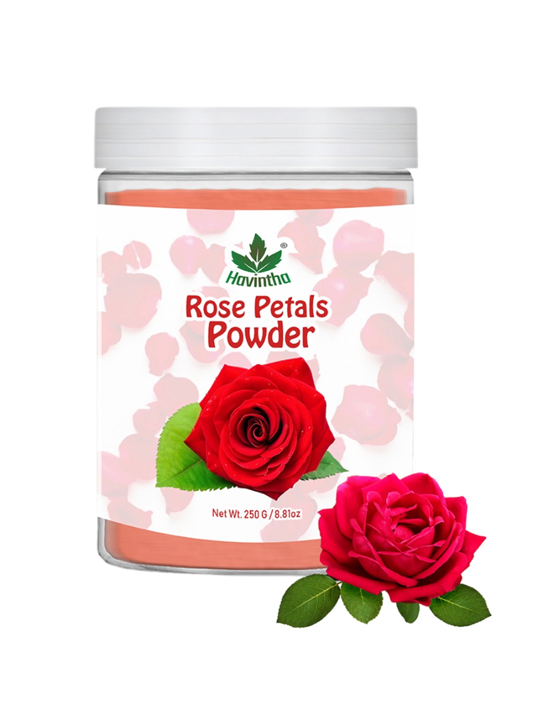 

Havintha Natural Rose Petals Powder For Bright Skin - 250g, Red