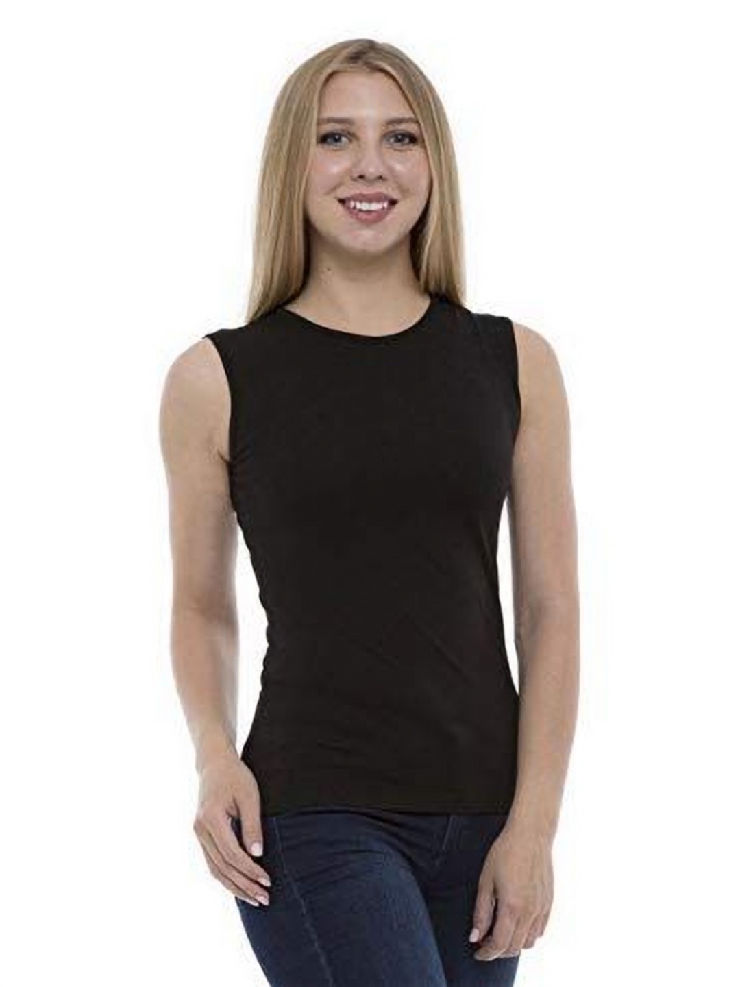 

NOTWILD Women Solid Round Neck Cotton T-shirt, Black