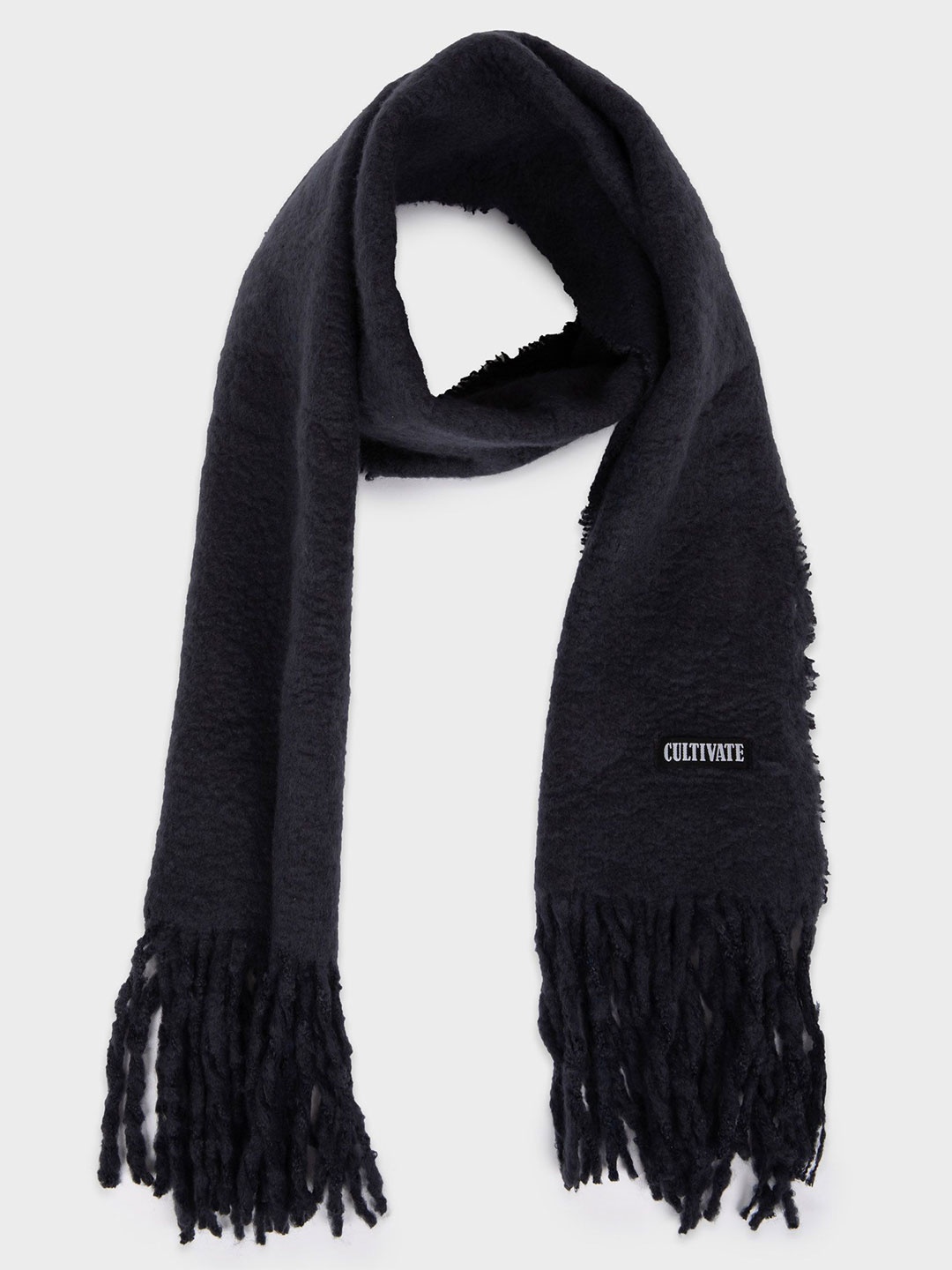 

DeFacto Men Scarf With Tasselled, Black