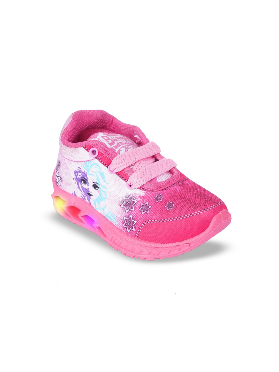 

BUNNIES Kids Printed High-Top Sneakers, Pink