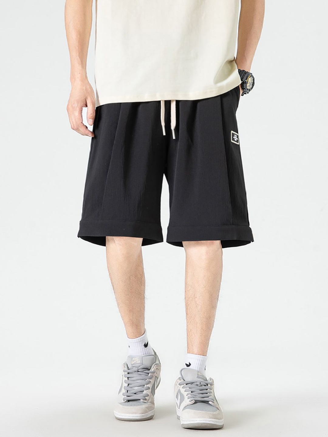 

StyleCast x Revolte Men Outdoor Shorts, Black