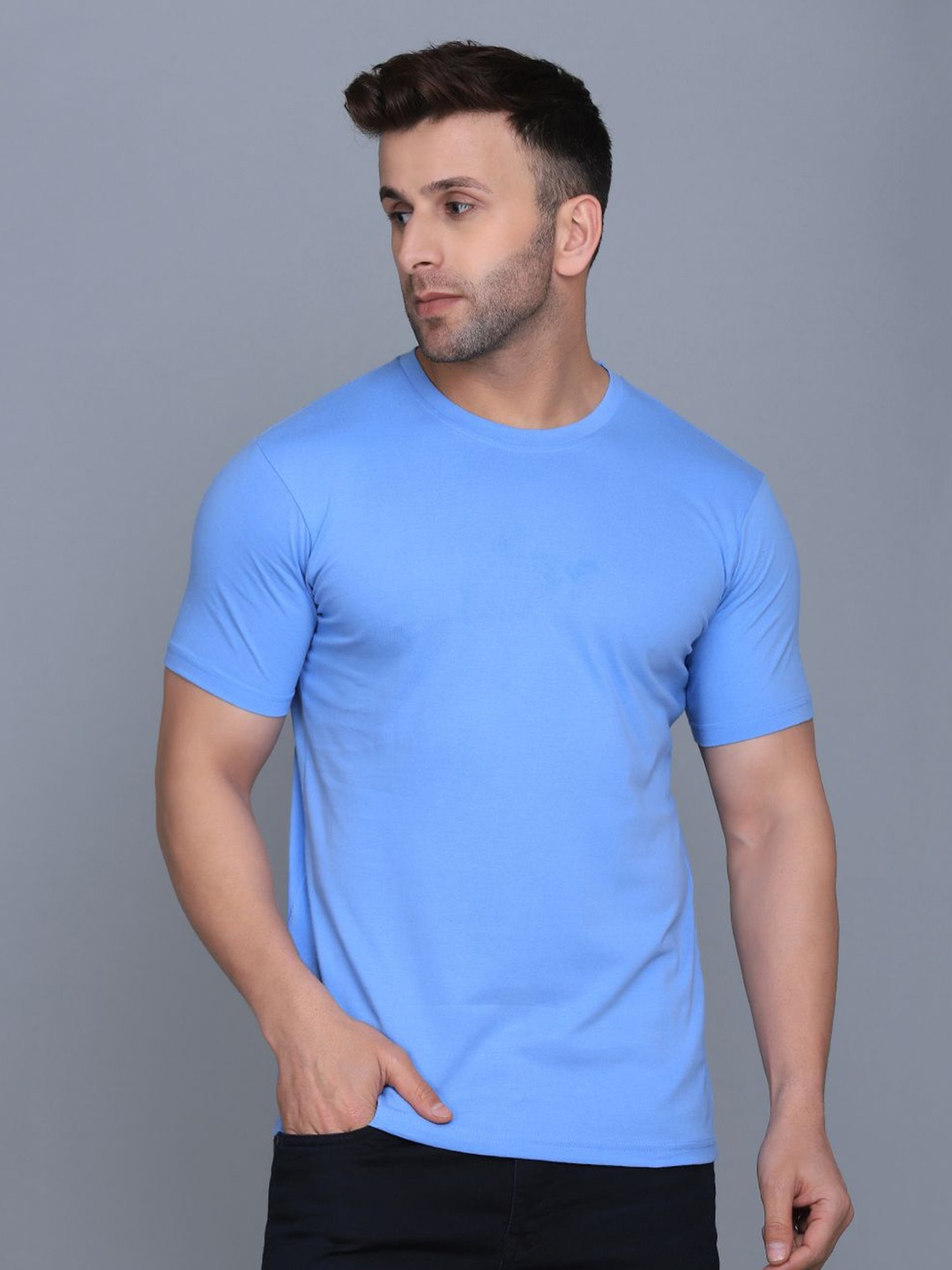 

WOOSTRO Men 2 Slim Fit T-shirt, Blue