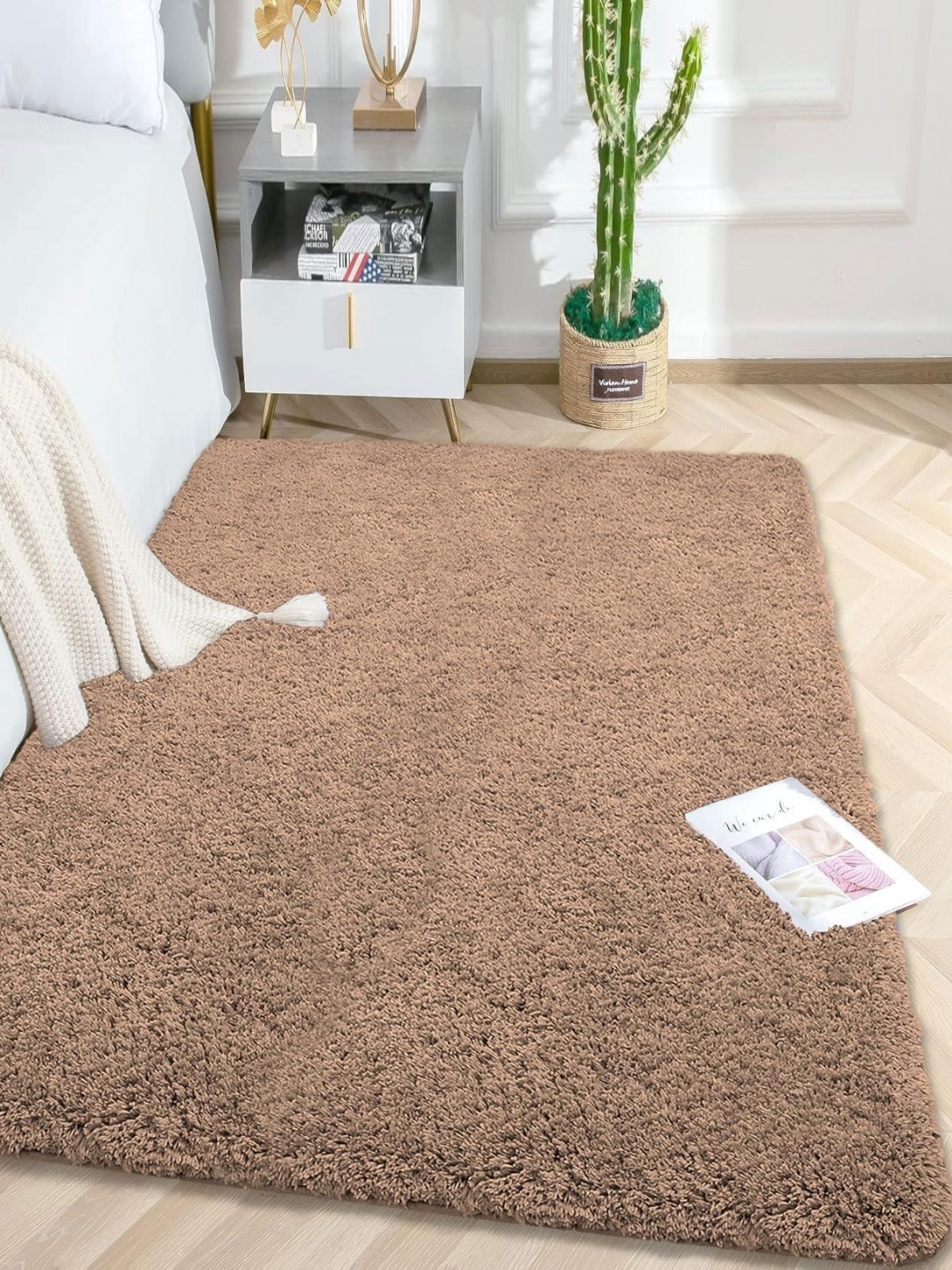 

LUXEHOME INTERNATIONAL Rust Solid Anti-Skid Other Carpet