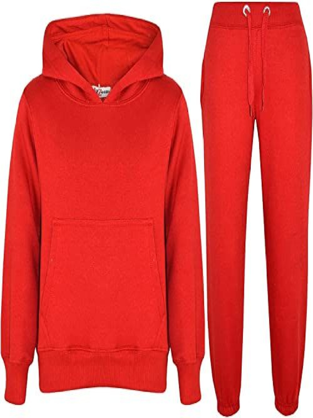 

NOTWILD Women Cotton Hooded Tracksuit, Red