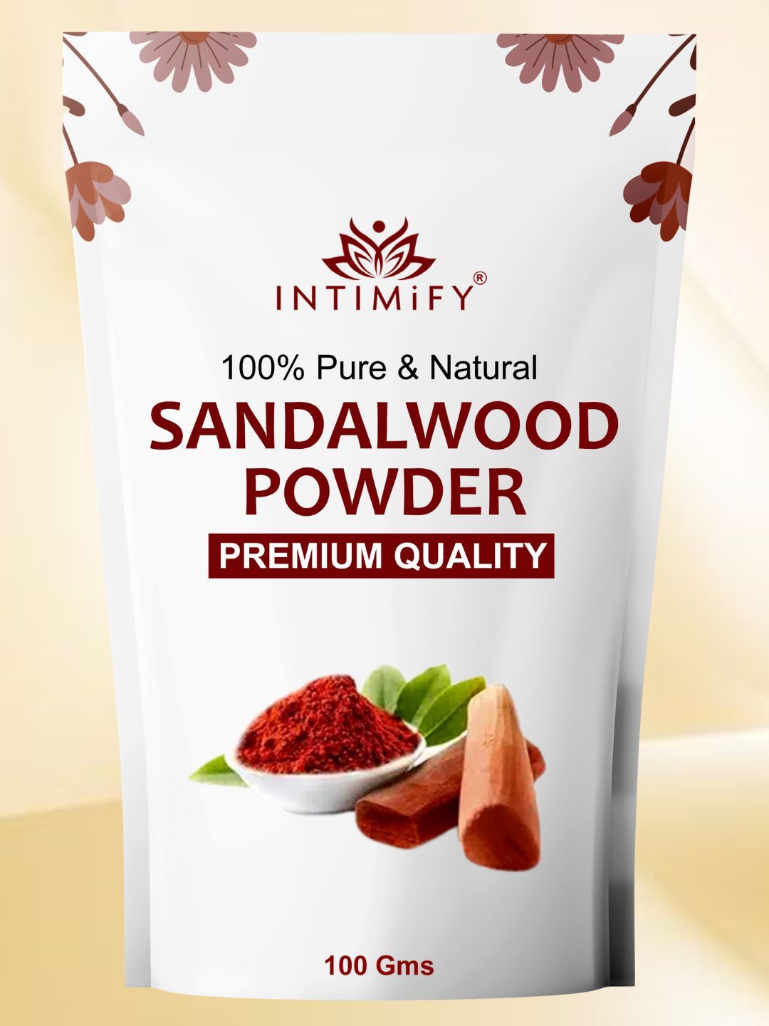 

INTIMIFY Sandalwood Powder Reduce Acne Scars - 100 g, White