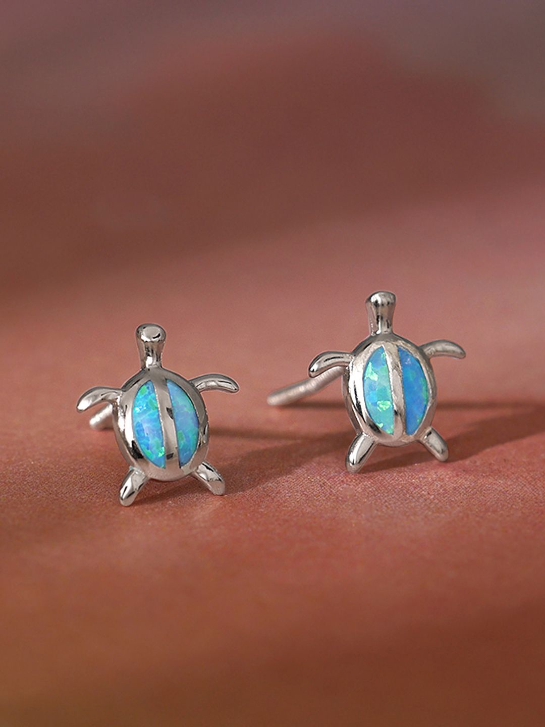 

GIVA Contemporary Studs Earrings, Silver