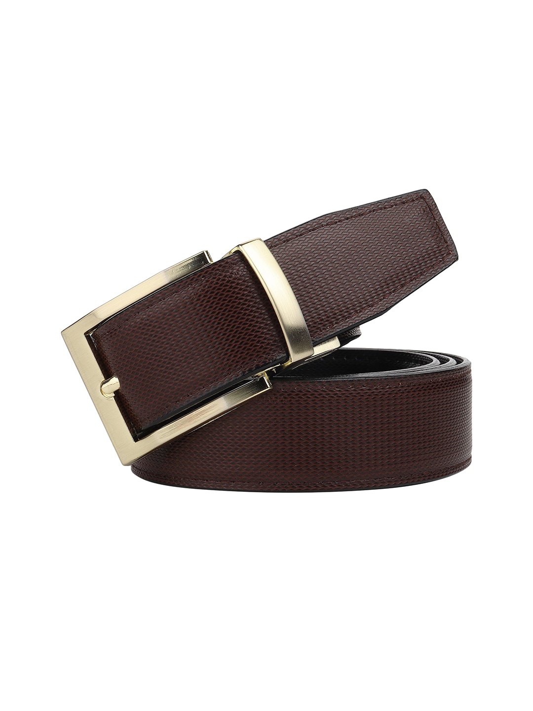 

Provogue Men Textured Reversible Formal Belt, Brown